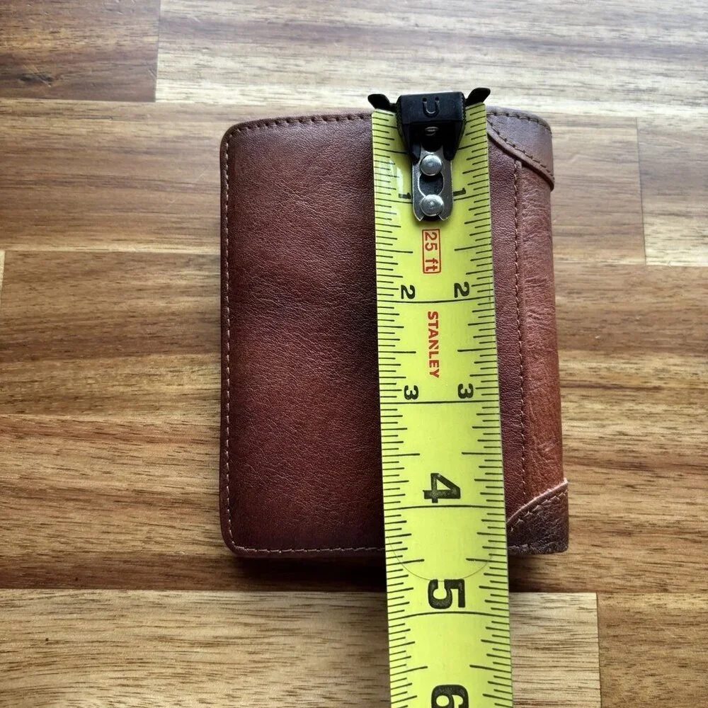 Men's Wallet-Ciephia RFID-Blocking Trifold Leather-Vintage Design Brown Classic